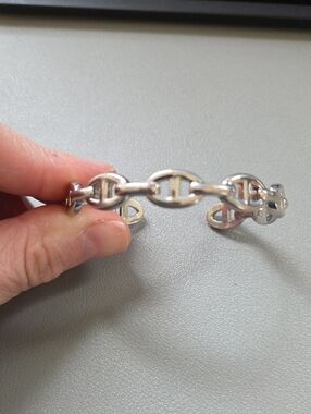 Sterling Silver Link Cuff Bracelet